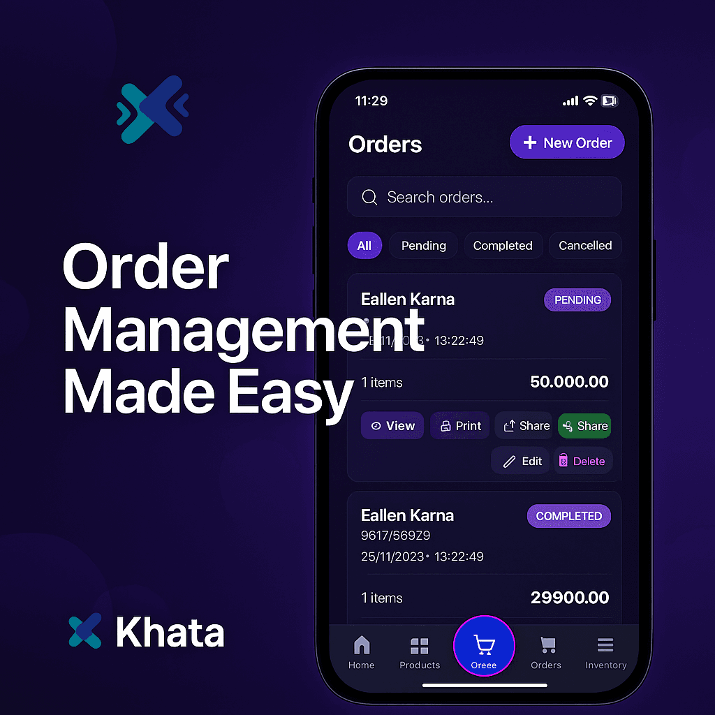Khata Orders